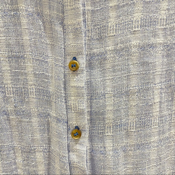 Free People Headed to the Highlands Button Up Top in Blue/White (XS) - Picture 8 of 11